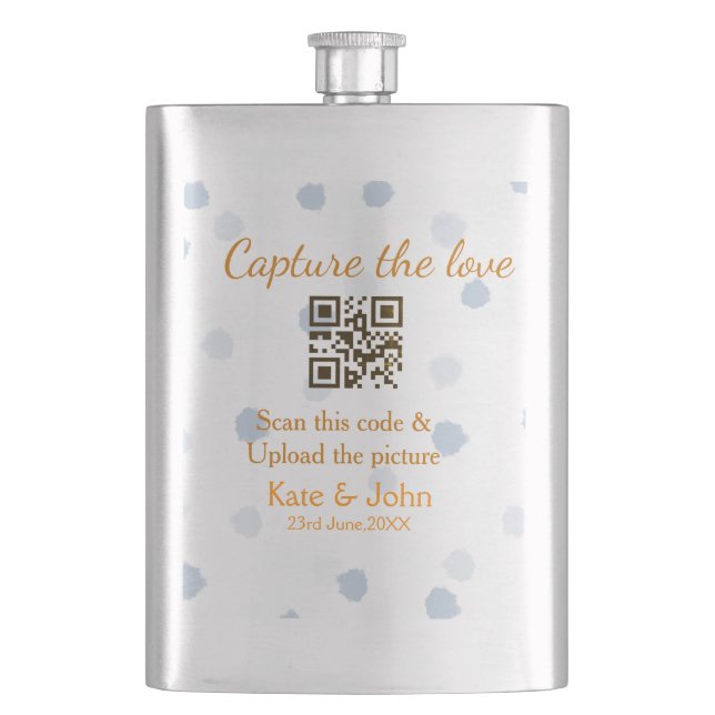 Flasque Capturer l'amour ajouter QR numérisation télécharg (devant)