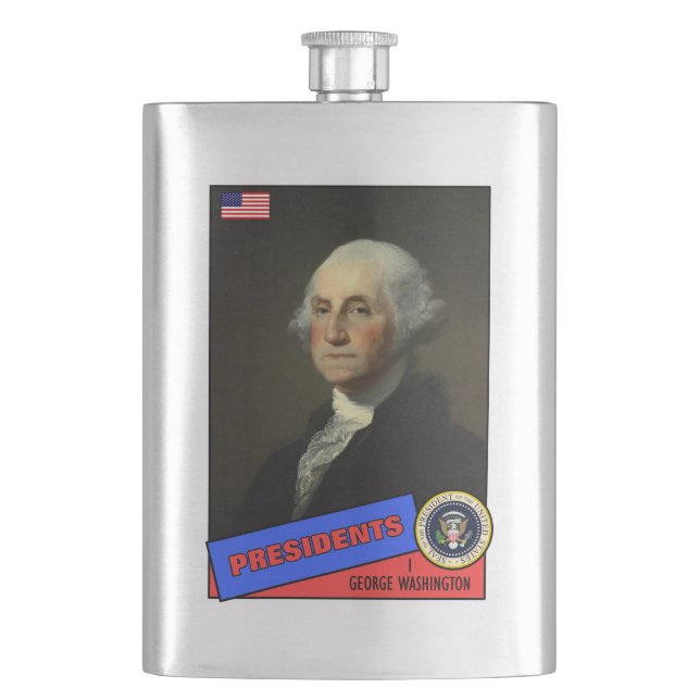 Flasque Carte de baseball de George Washington (devant)