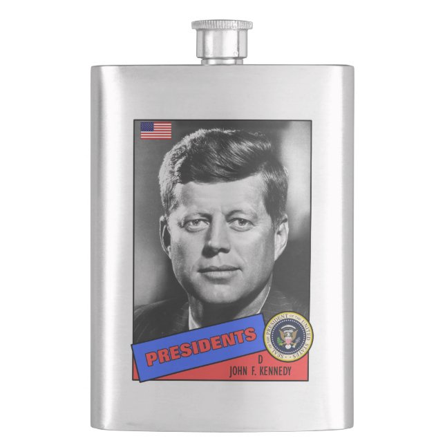 Flasque Carte de baseball de John F. Kennedy (devant)