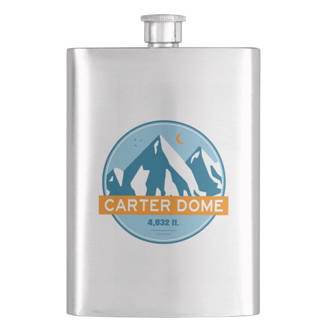 Flasque Carter Dome New Hampshire Étoiles Lune (devant)
