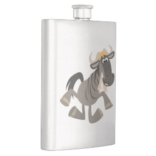 Flasque Cartoon Tap Dancing Wildebeest Classique Flask