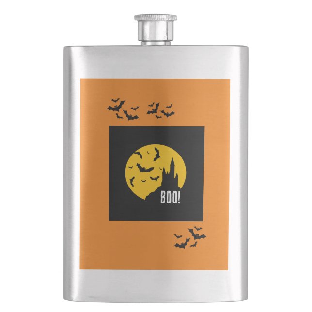 Flasque Château hanté Halloween Custom Classic Flask (devant)
