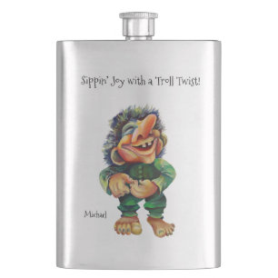Flasque Cheeky Christmas Troll et Tree Delight
