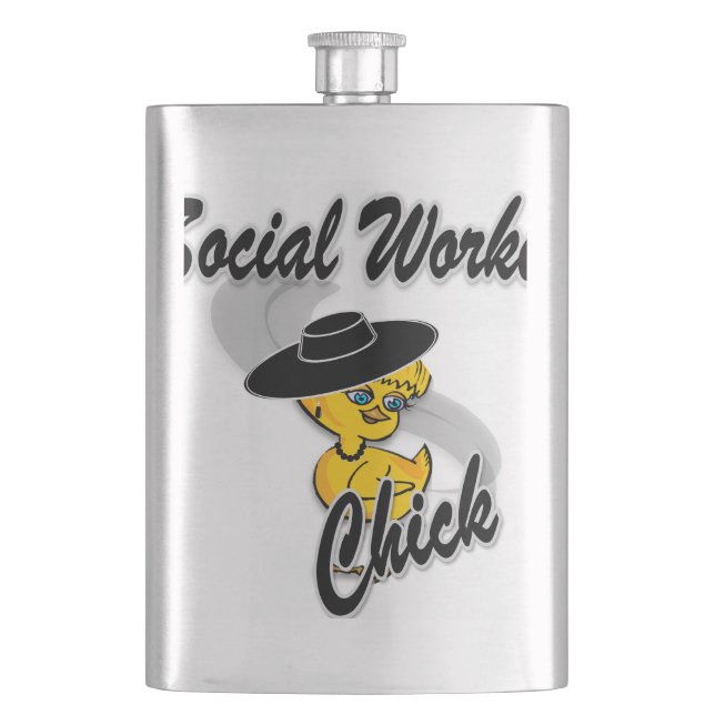 Flasque Chick ouvrier social #4 (devant)