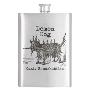 Flasque Chien Demon Vintage Funny migre