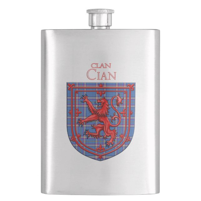 Flasque Cian de Ely Tartan Scottish Plaid (devant)