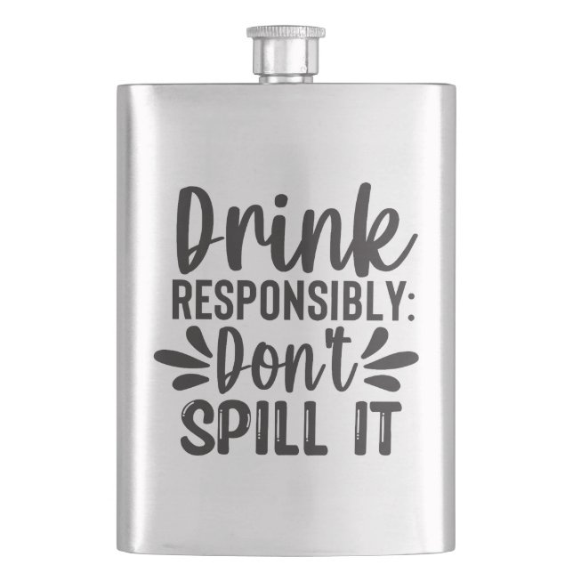 Flasque Citations sur l'alcool (devant)