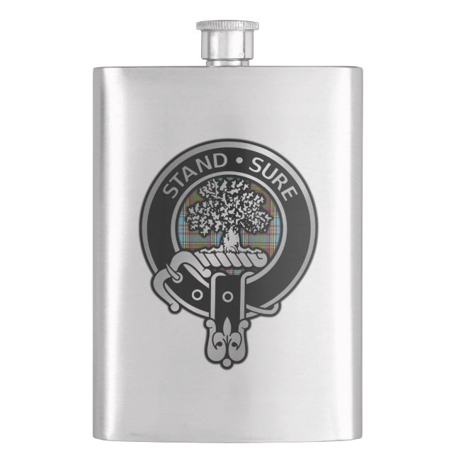 Flasque Clan Anderson Crest & Tartan Flask (devant)