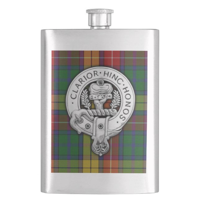 Flasque Clan Buchanan Crest & Tartan (devant)