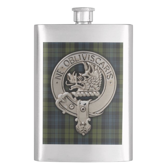 Flasque Clan Campbell Crest & Tartan (devant)