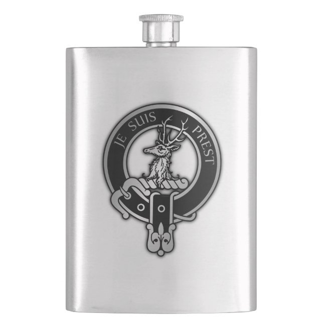 Flasque Clan Fraser de Lovat Crest Hip Flask (devant)