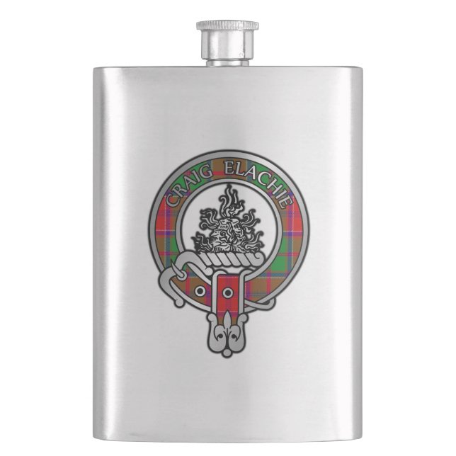 Flasque Clan Grant Crest & Tartan Flask (devant)
