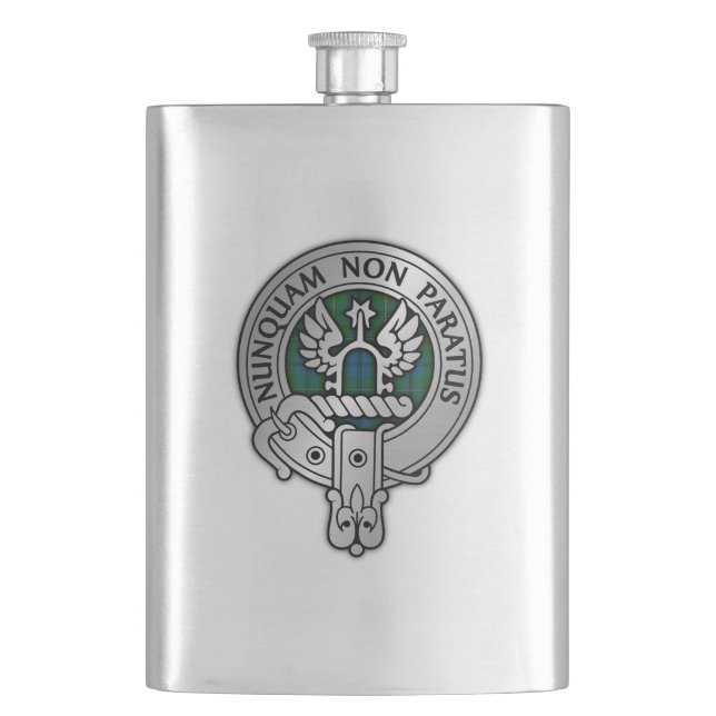 Flasque Clan Johnstone Crest & Tartan (devant)