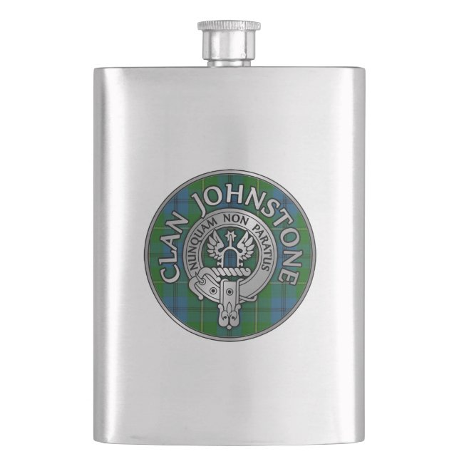 Flasque Clan Johnstone Crest & Tartan (devant)