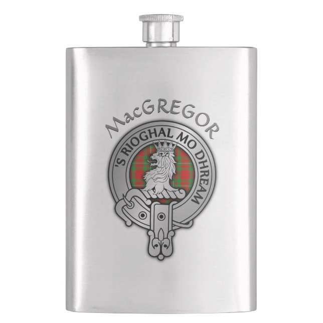 Flasque Clan MacGregor Crest & Tartan (devant)