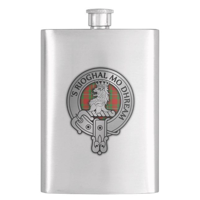 Flasque Clan MacGregor Crest & Tartan (devant)