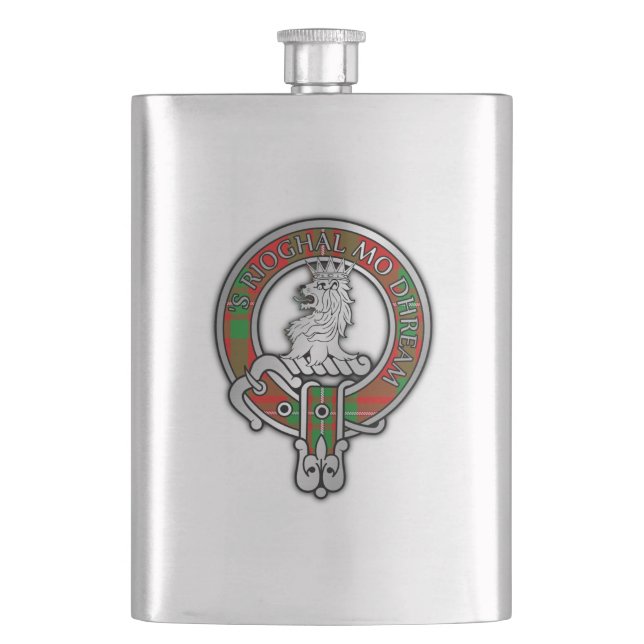 Flasque Clan MacGregor Crest & Tartan Flask (devant)