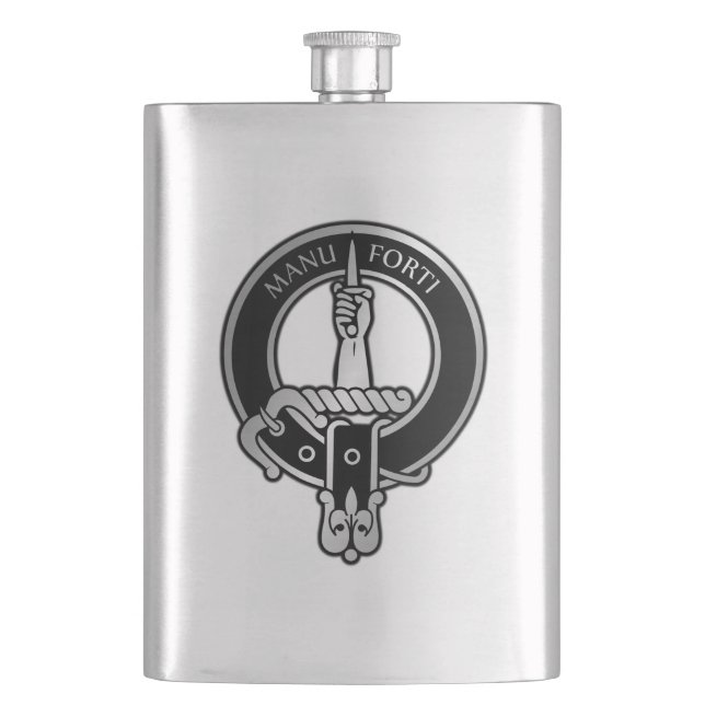 Flasque Clan MacKay Tartan Crest Flask (devant)