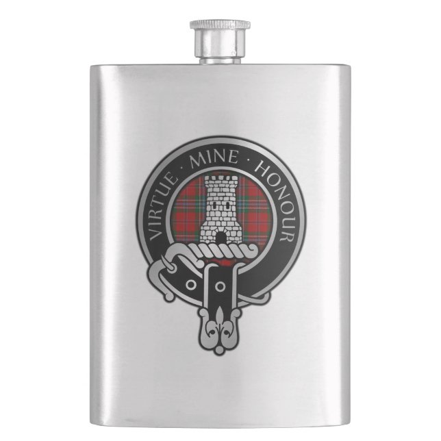 Flasque Clan MacLean Crest & Tartan Flask (devant)