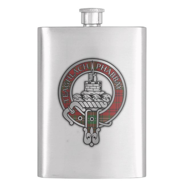 Flasque Clan Morrison Crest & Tartan Flask (devant)