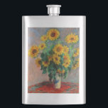 Flasque Claude Monet - Bouquet de tournesols<br><div class="desc">Bouquet de tournesols / Bouquet de tournois - Claude Monet,  Huile sur toile,  1881</div>