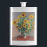 Flasque Claude Monet - Bouquet de tournesols<br><div class="desc">Bouquet de tournesols / Bouquet de tournois - Claude Monet, Huile sur toile, 1881</div>