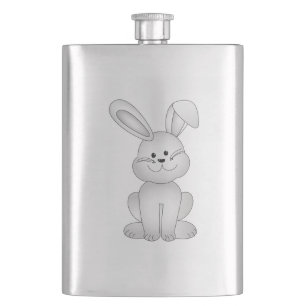 Flasque Clipart blanc de lapin