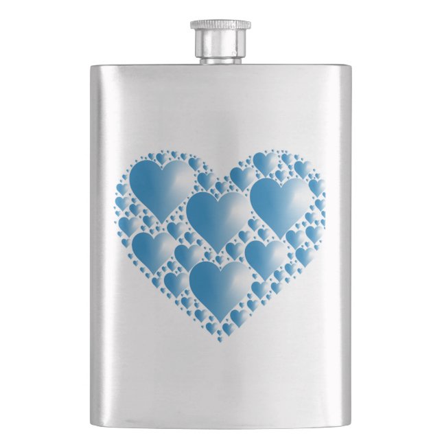 FLASQUE COEUR BLEUE (devant)