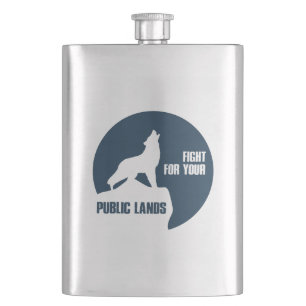 Flasque Combattre Pour Votre Loup De Terres Publiques