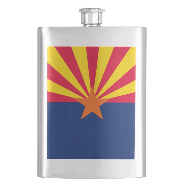 Flasque Conception du drapeau de l'État de l'Arizona (devant)