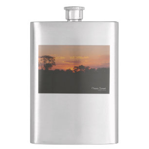 Flasque Coucher de soleil sur l'acacia