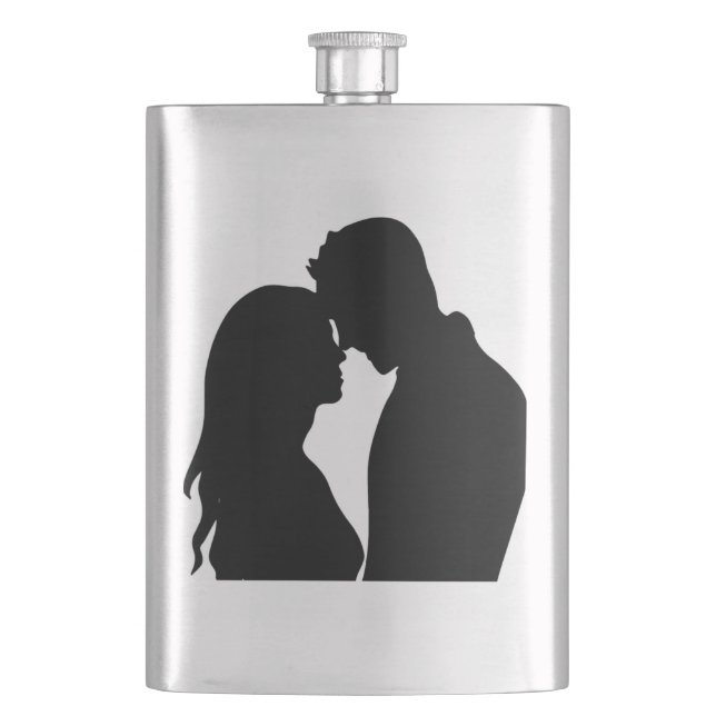 FLASQUE COUPLE ROMANTIQUE SILHOUETTE (devant)