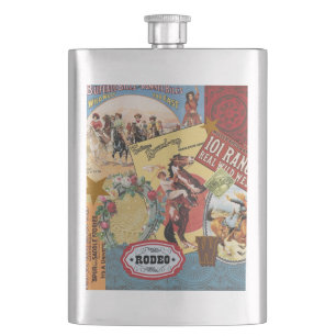 Flasque cow-girl occidentale vintage moderne