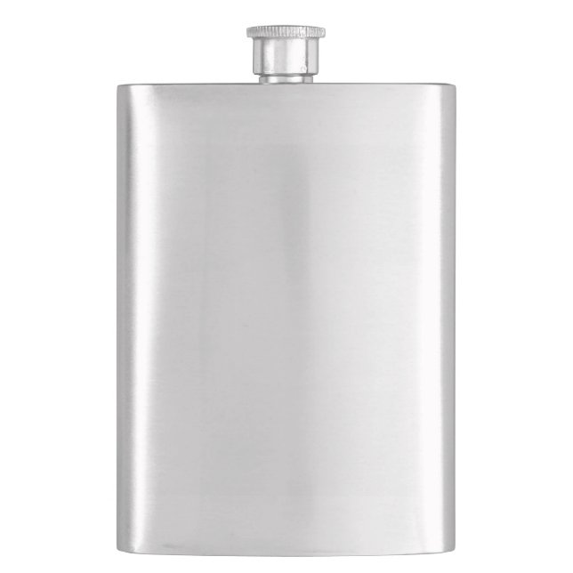 Flasque Créez votre propre personnalisable blanc (devant)