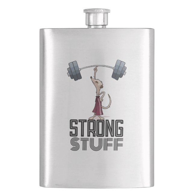 Flasque Cute Meerkat Strong Stuff Poids Carton (devant)