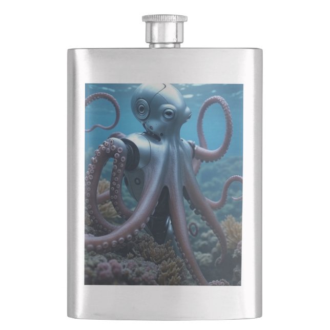 Flasque Cyber Octopus stainless steel flask (devant)