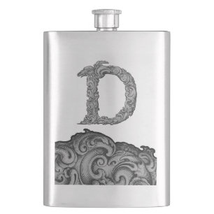 Flasque D - L'alphabet de Falck (argenté)
