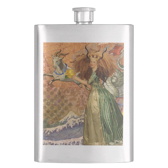 Flasque Dame de la Renaissance Capricorne Fantastique Vint (devant)