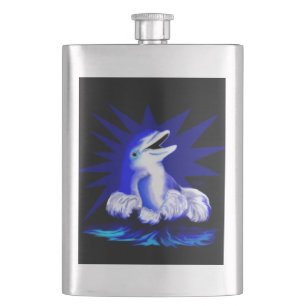 Flasque Dauphin souriant