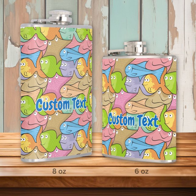 Flasque de dessin animé de poissons (Créateur téléchargé)