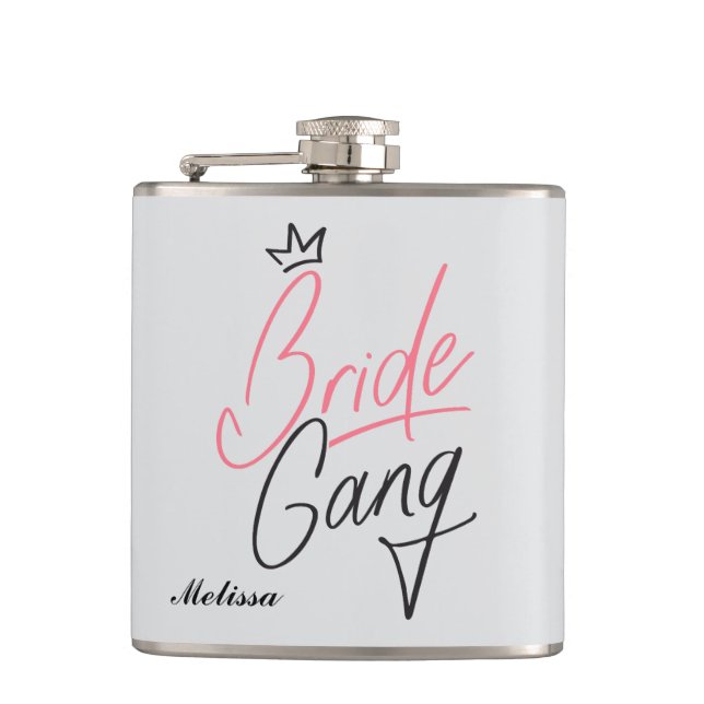 Flasque de gang de mariée personnalisée (Devant)