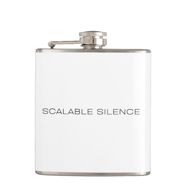Flasque de hanche en acier inoxydable Scalable Sil (Devant)