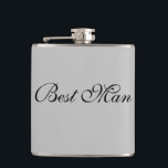 Flasque de témoin<br><div class="desc">La flasque pour le témoin est présentée dans une couleur grise avec du texte noir. 
Personnalisez cet article ou achetez-le tel quel.</div>