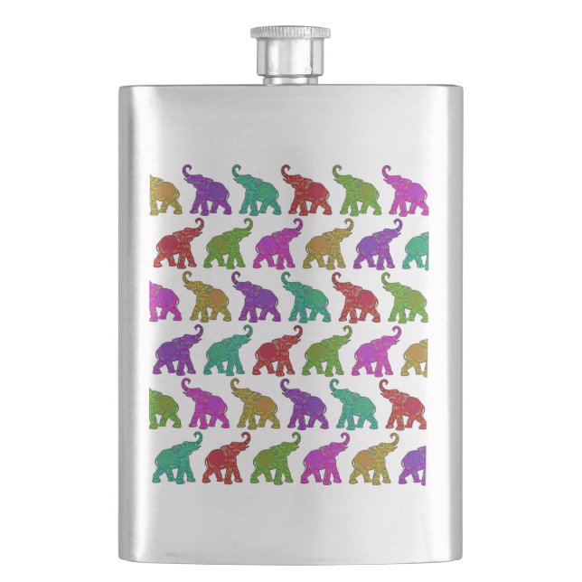 Flasque Design de tuiles motifs Elephant Walk (devant)