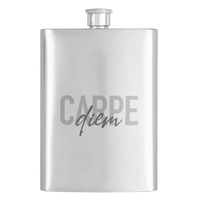 Flasque Design moderne, simple, urbain, cool Carpe Diem (devant)