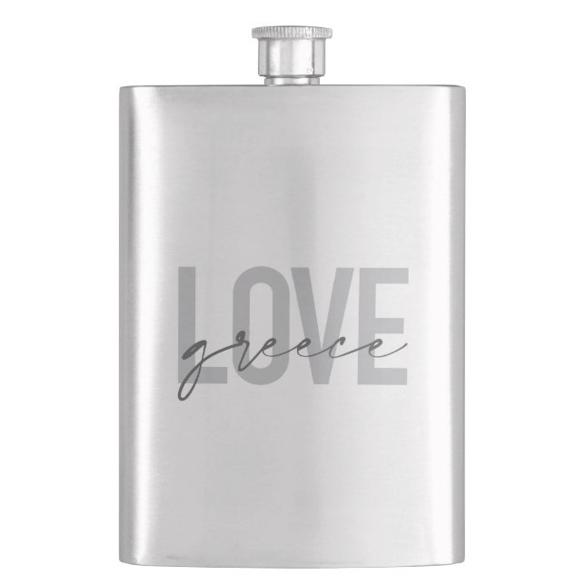 Flasque Design moderne, simple, urbain, cool de Love Greec (devant)