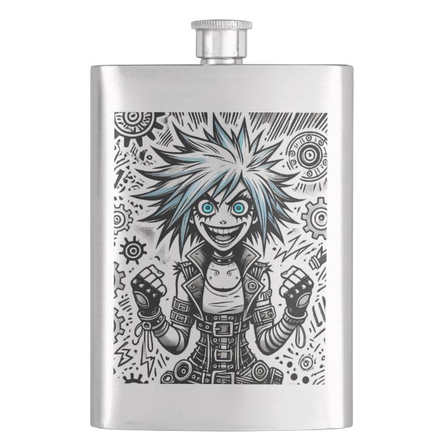 Flasque dessin animé joyeux art original blu_eyes black_a (devant)