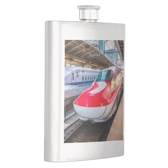 Flasque Deux Shinkansen à la gare de Tokyo (Droite)