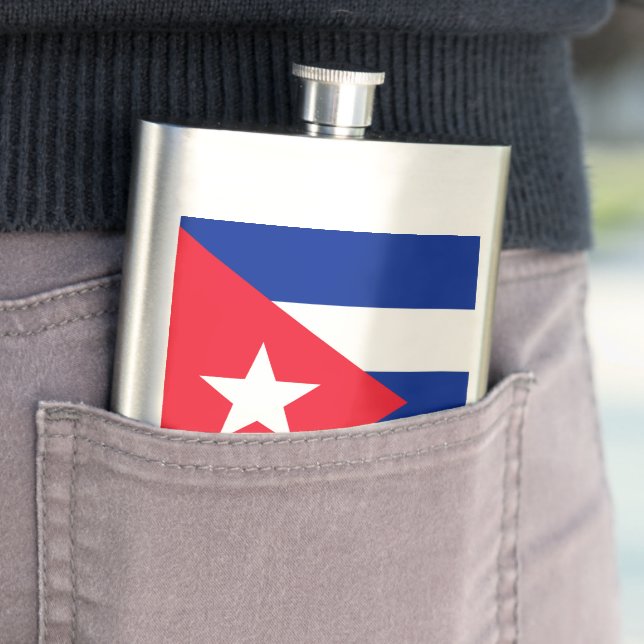 Flasque Drapeau Cuba (En situation)