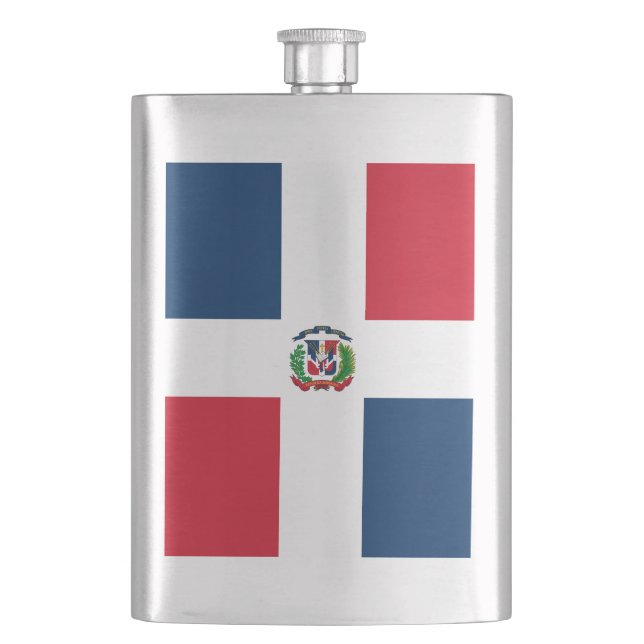 Flasque Drapeau de la République Dominicaine (devant)